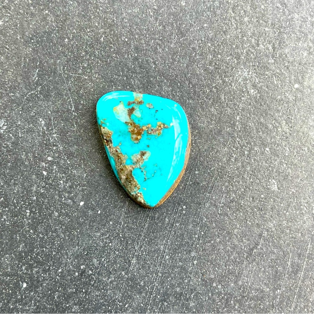 Morenci Natural Turquoise 16.26 carats Freeform Gemstone Cabochon